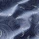 Beschichtete Baumwolle Wellenmuster – marineblau,  thumbnail number 2