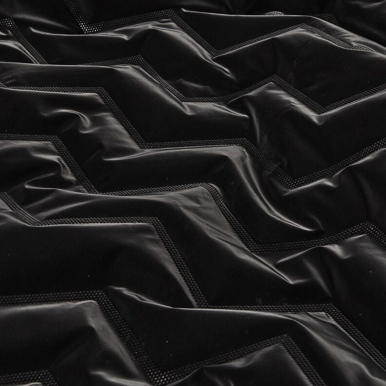 Steppstoff Peachskin Chevron | Katia Fabrics – schwarz, image number 7