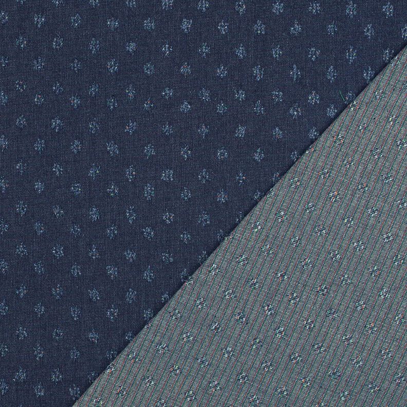 Denim Baumwoll-Mix Dobby – nachtblau, image number 4