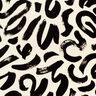 Viskosejersey abstrakte Pinselstriche – creme/schwarz,  thumbnail number 5