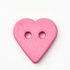 Herzknopf [Ø 15 mm] – pink, 