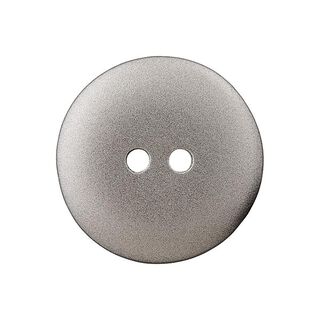 Polyesterknopf Mettalic 2Loch – silber, 
