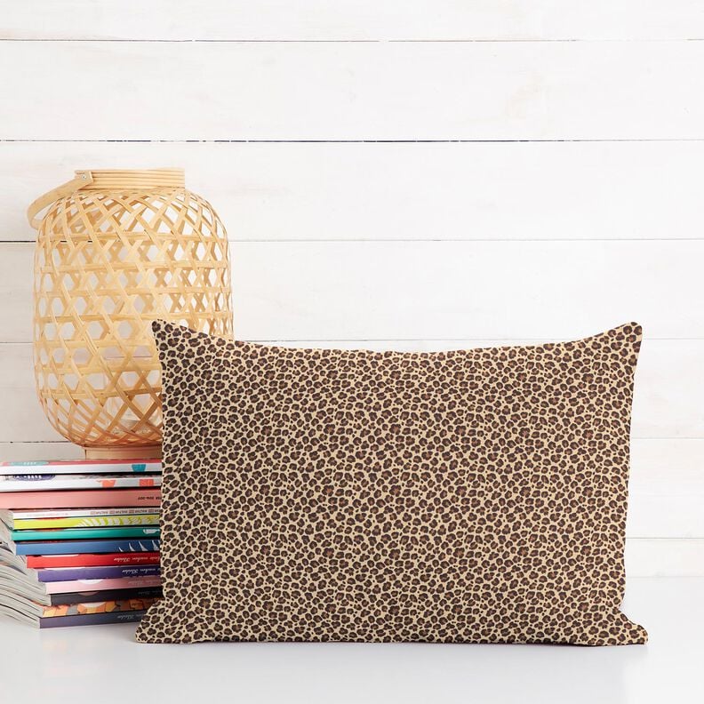 Baumwollstoff Cretonne Leo klein – beige/braun, image number 6