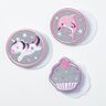 Reflektor Patches Klett 3er Pack – rosa/weiss,  thumbnail number 2