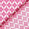 Baumwoll Voile abstrakte Rauten, weiss/pink &ndash; weiss/intensiv pink,  thumbnail number 4