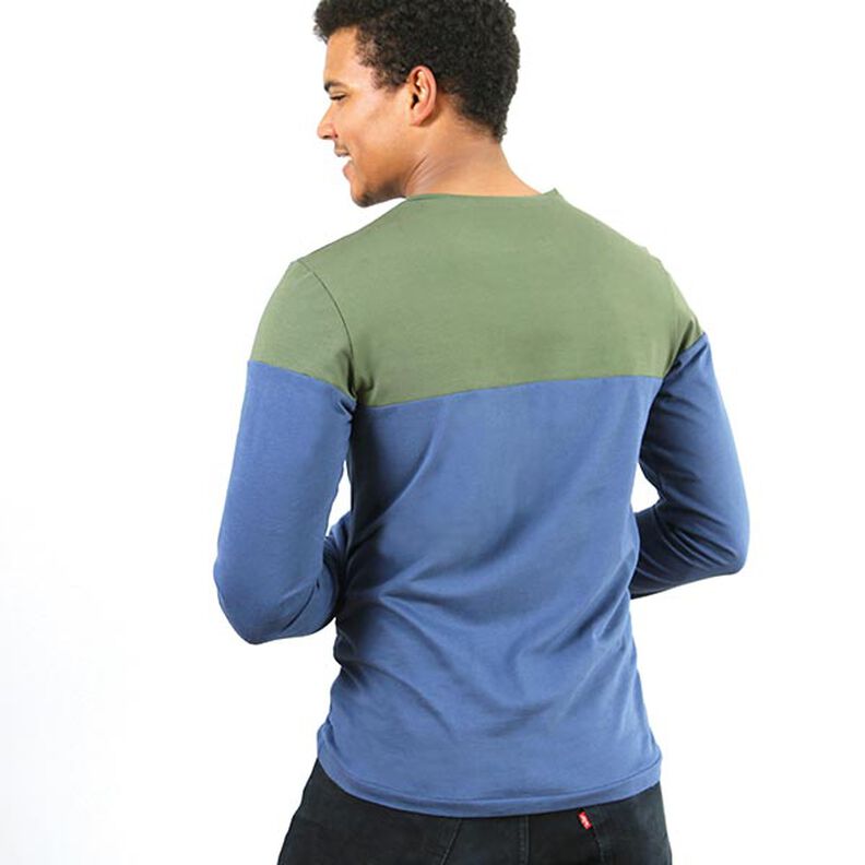 HERR LEVI Langarmshirt mit Colourblocking | Studio Schnittreif | S-XXL,  image number 6