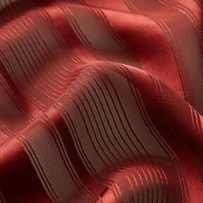 Chiffon Satinstreifen mit Glitzer – karminrot, 