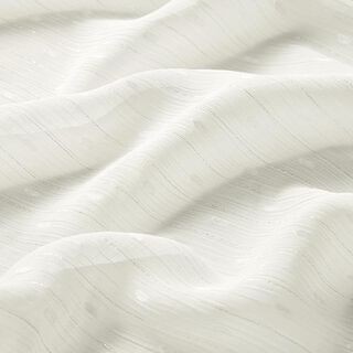 Crêpe Chiffon Glitzerstreifen & Punkte – weiss, 