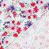 Baumwolljersey Sommerblüten Digitaldruck – weiss/intensiv pink,  thumbnail number 4