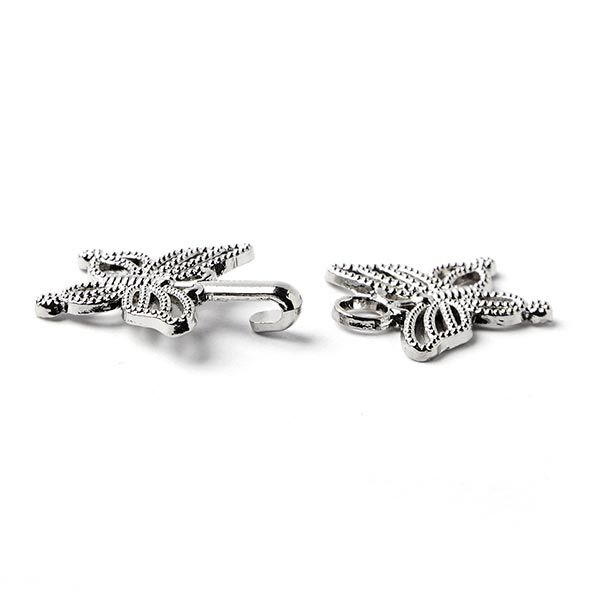 Metallschließe Schmetterling [40 mm] - silber,  image number 2