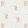 GOTS Baumwolljersey Hase mit Blume Digitaldruck – elfenbein,  thumbnail number 1