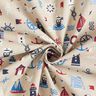 Dekostoff Halbpanama maritime Klassiker – natur/marineblau,  thumbnail number 3