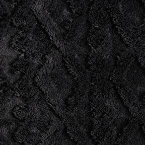 Kunstfell Diamanten – schwarz, 