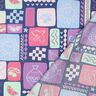 Baumwollpopeline Patchwork | Poppy Fabrics – jeansblau/pink,  thumbnail number 4