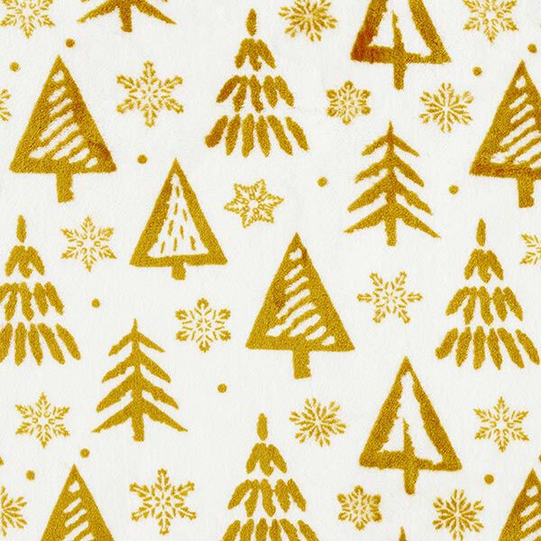 Kuschelfleece Weihnachten – weiss/gold, image number 1