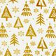 Kuschelfleece Weihnachten – weiss/gold,  thumbnail number 1