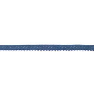 Elastisches Einfassband Spitze [12 mm] – jeansblau, 