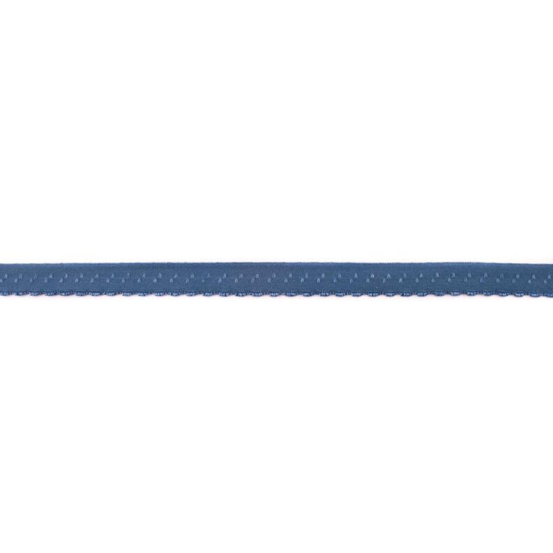 Elastisches Einfassband Spitze [12 mm] – jeansblau,  image number 1