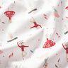 Baumwollstoff Cretonne tanzende Tiere – weiss/rot,  thumbnail number 2