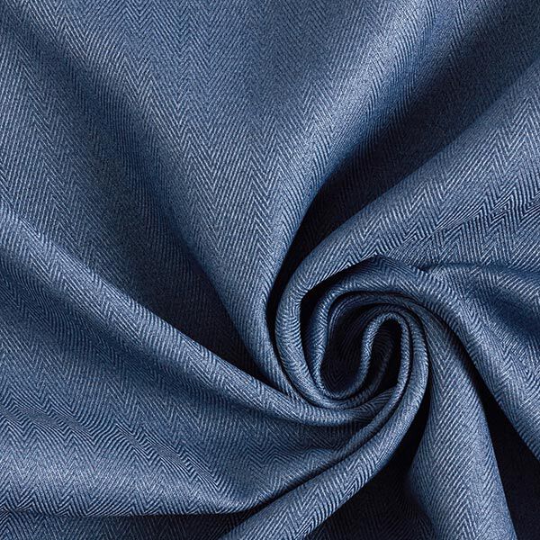 Verdunkelungsstoff Fischgrat – jeansblau | Reststück 50cm