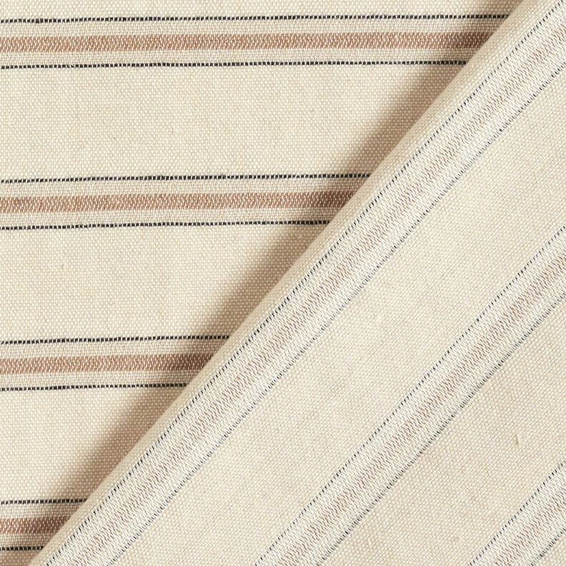 Hemdenstoff Baumwoll-Mix Nadelstreifen – beige/düne,  image number 4