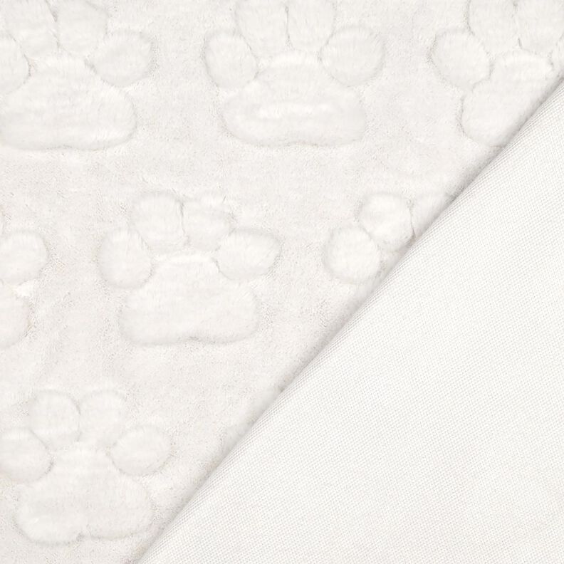 Kuschelfleece Hundepfoten – elfenbein, image number 4