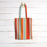 Outdoorstoff Canvas Streifen – orange/rot,  thumbnail number 10