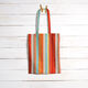 Outdoorstoff Canvas Streifen – orange/rot,  thumbnail number 10