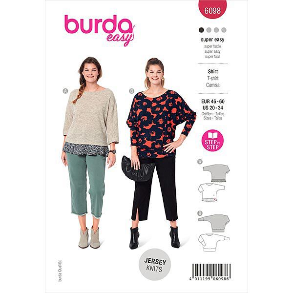Shirt | Burda 6098 | 46-60, image number 1