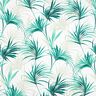 Dekostoff Panama Palmwedel – weiss/smaragdgrün,  thumbnail number 1