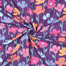 French Terry Sommersweat bunte Blumen | Poppy Fabrics – rotlila,  thumbnail number 3