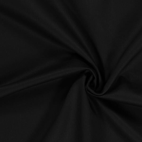 Baumwollköper Uni – schwarz | Reststück 50cm