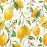 Outdoorstoff Canvas Zitronen – elfenbein/zitronengelb,  thumbnail number 1