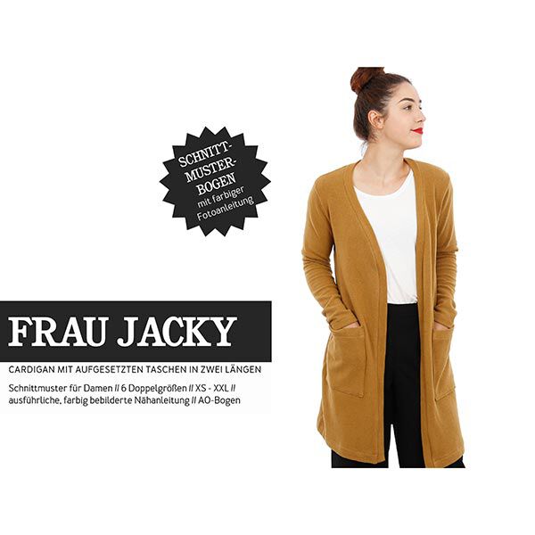FRAU JACKY Cardigan mit aufgesetzten Taschen | Studio Schnittreif | XS-XXL,  image number 1