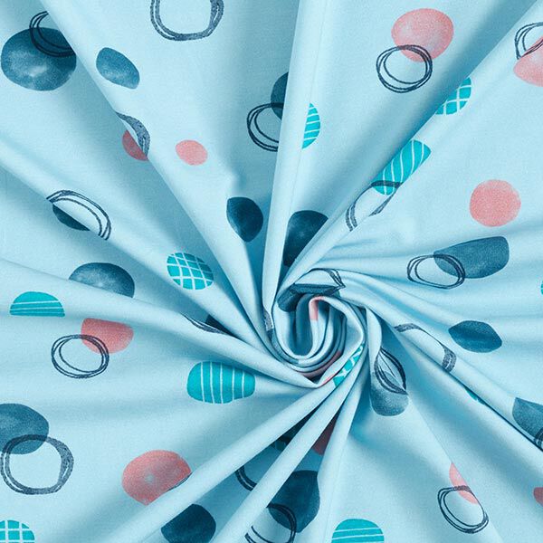 GOTS Baumwolljersey Punkte | Tula – babyblau, image number 3
