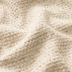 Polsterstoff bunte Boucléoptik – hellbeige/cashew, 