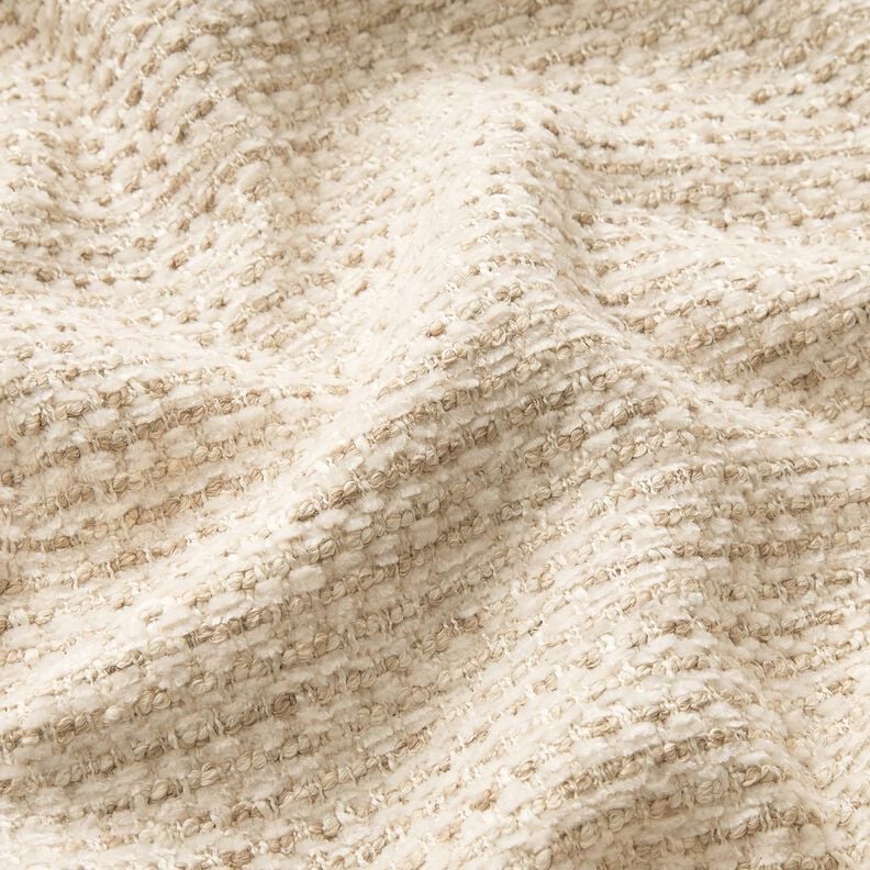 Polsterstoff bunte Boucléoptik – hellbeige/cashew, image number 2