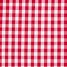 Baumwollstoff Vichykaro 1 cm – rot/weiss,  thumbnail number 1