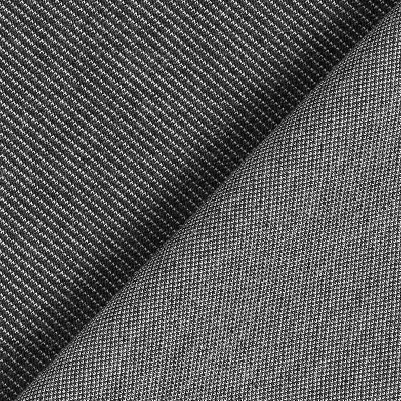 Jersey Jeanslook Uni – schwarz,  image number 4