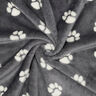 Kuschelfleece Tierpfoten | by Poppy – schiefergrau/elfenbein,  thumbnail number 3