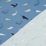 Baumwolljersey süße Wale | Poppy Fabrics – blaugrau/marineblau,  thumbnail number 4