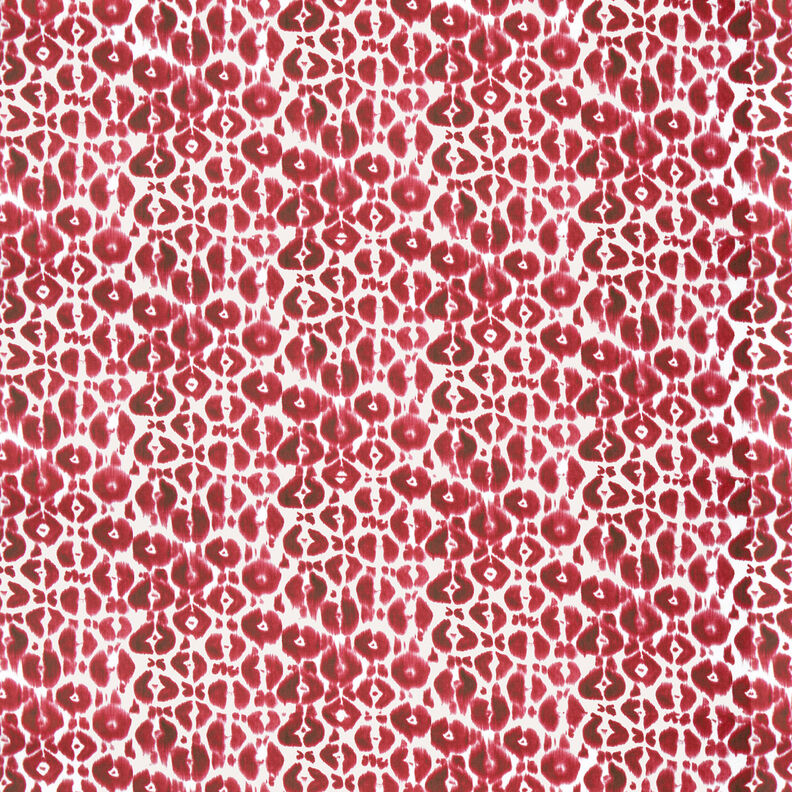 GOTS French Terry Batik-Leomuster | TCC x LOOKS by Wolfgang Joop – beere/creme,  image number 1