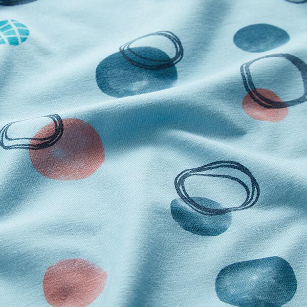 GOTS Baumwolljersey Punkte | Tula – babyblau, image number 2