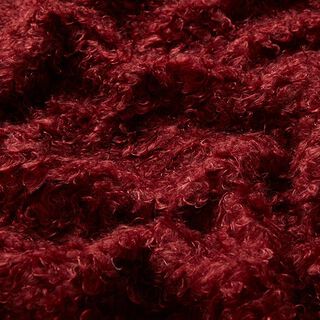 Kunstfell gekräuselt – karminrot, 