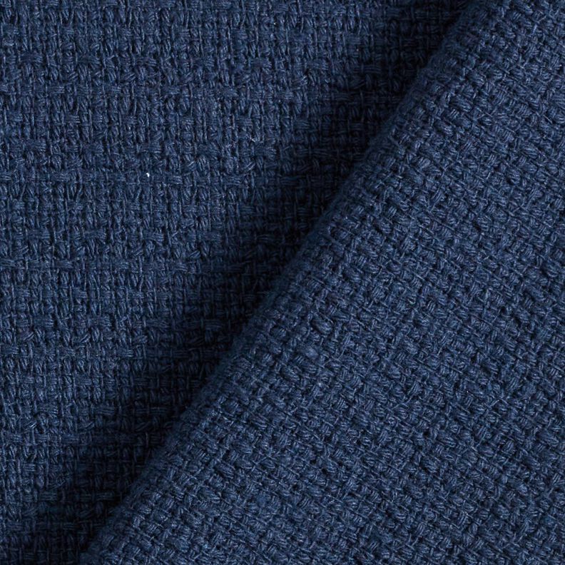 Kostümstoff grob gewebt – marineblau,  image number 3