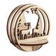 Holz Steckteile Waldtiere,  thumbnail number 1