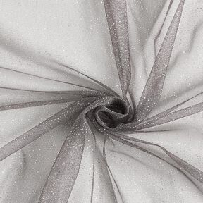 Glitzertüll Royal – dunkelgrau/silber, 