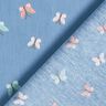 GOTS Baumwollpopeline Schmetterlinge – brilliantblau,  thumbnail number 4