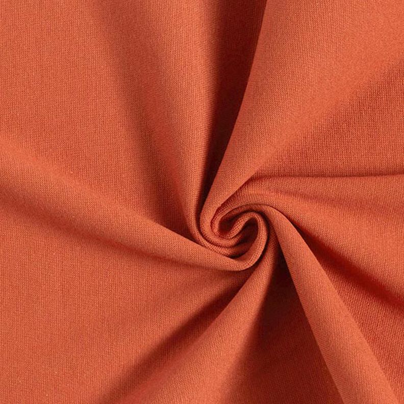 Bündchenstoff Uni – terracotta,  image number 1