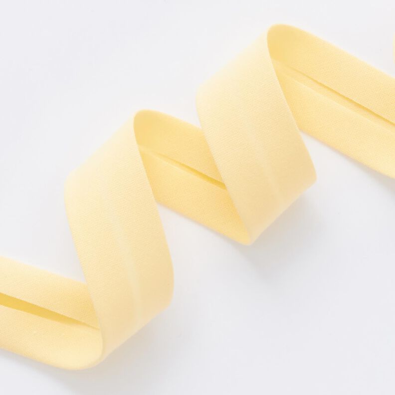 Schrägband Bio-Baumwolle [20 mm] – vanillegelb,  image number 2